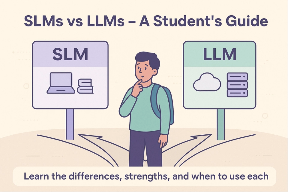 SLMs vs LLMs: A Student’s Guide to Learning Small and Large Language Models in AI