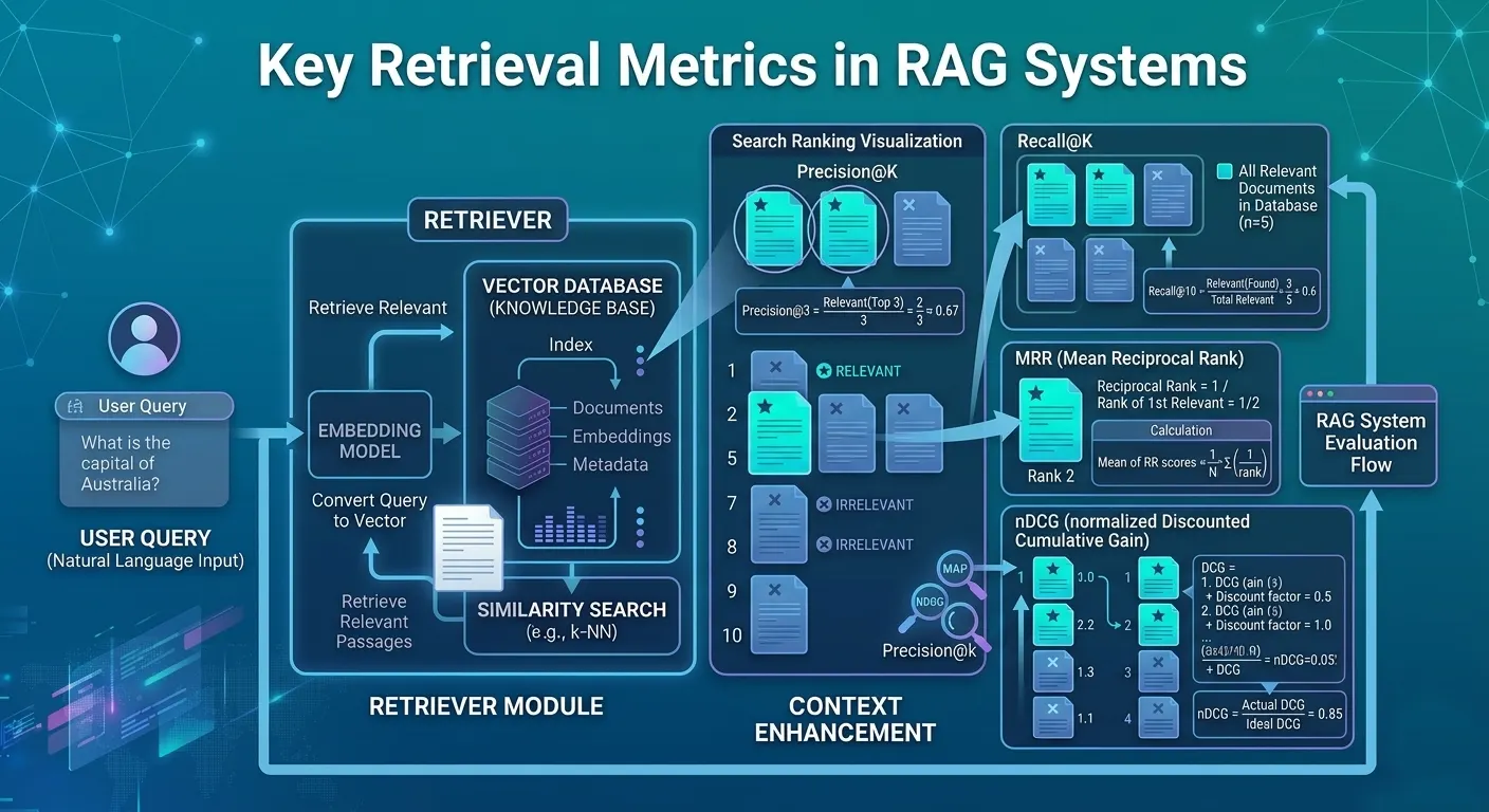 key retrieval metrics RAG system
